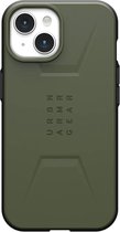 UAG - Civilian Mag iPhone 15 Hoesje - olijfgroen