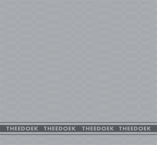 DDDDD - 6x Theedoek - Pelle - 60x65 cm - Grijs - Set van 6 stuks
