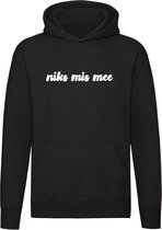 Niks mis mee Hoodie - prima - goed - perfect - unisex - trui - sweater - capuchon