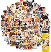 Honden Stickers 50 Stuks | Dog Stickers | Teksten | Quotes | Grappige Stickers | Laptop Stickers | Stickers Kinderen en Volwassenen | Stickervellen | Plakstickers | Koffer Stickers | Stickers Bullet Journal en Planner