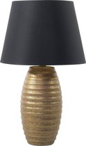 EBRO - Tafellamp - Zwart - Porselein