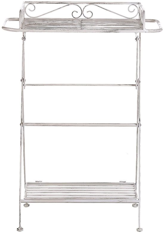Beliani ANCUD - Table d'appoint - Wit - Fer