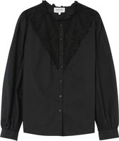 Zwarte broderie blouse Liege - Grace & Mila