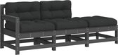 vidaXL-3-delige-Loungeset-met-kussens-massief-hout-grijs