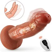 TipsToys Dildo Vibrator Tril Functie - Beweegbare Vibrators - Seksspeeltjes Vrouwen