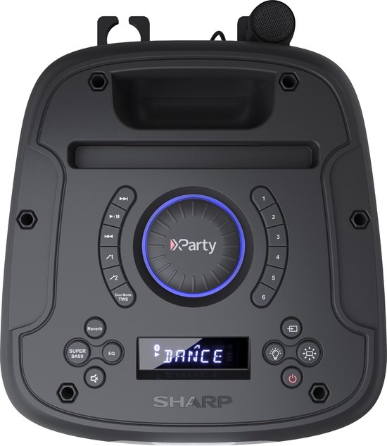 Sharp PS-949 XPARTY Streetbeat Partyspeaker - 130W - Microfoon - bluetooth — afbeelding 4