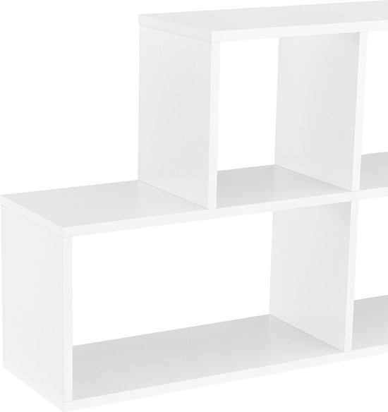 Etagère murale 100x19,5x53 cm chêne et blanc | Maison et Styles