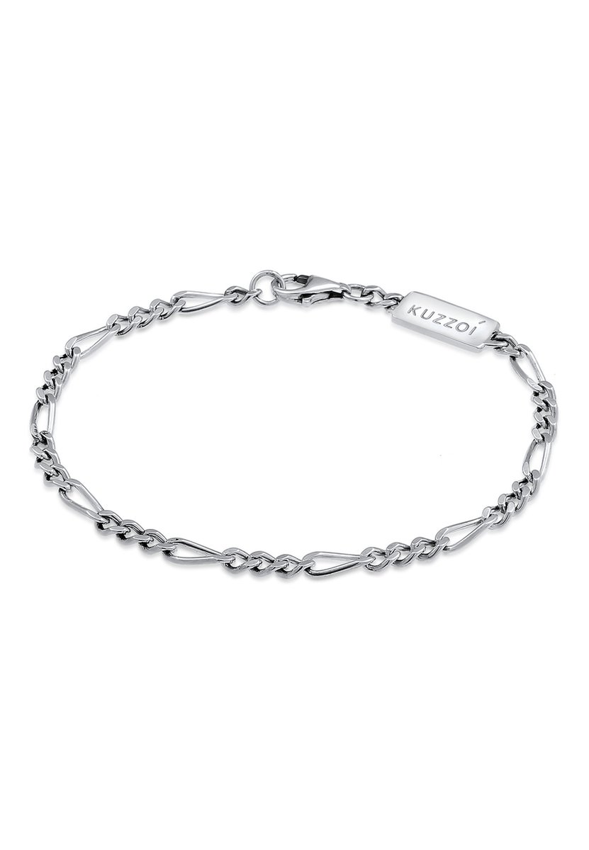 KUZZOI - Armband - Heren Solid Basic Cool in 925 Sterling Zilver - Heren