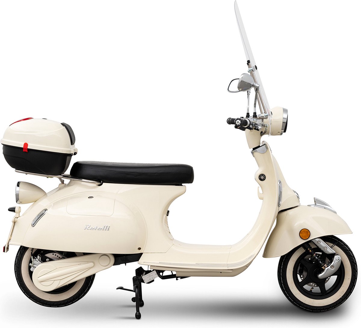 E-scooter - Retelli Vecchio Classico 20ah - Dreamy Latte - Keuze uit; Brom/snor - retro - incl kenteken, tenaamstelling en rijklaar maken – foto 2