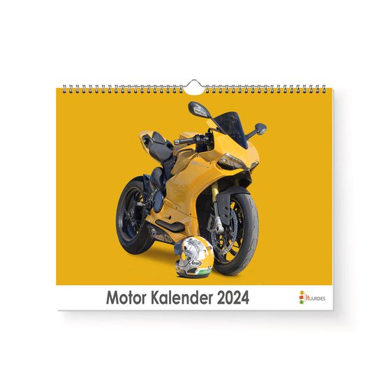 Foto: Huurdies motor kalender jaarkalender 2024 35x24 300gms