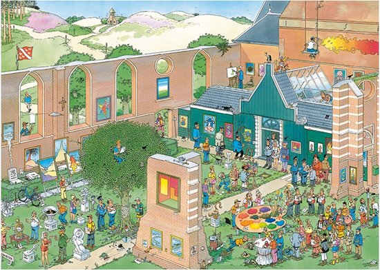 Jan van Haasteren De Kunstmarkt puzzel - 1000 stukjes