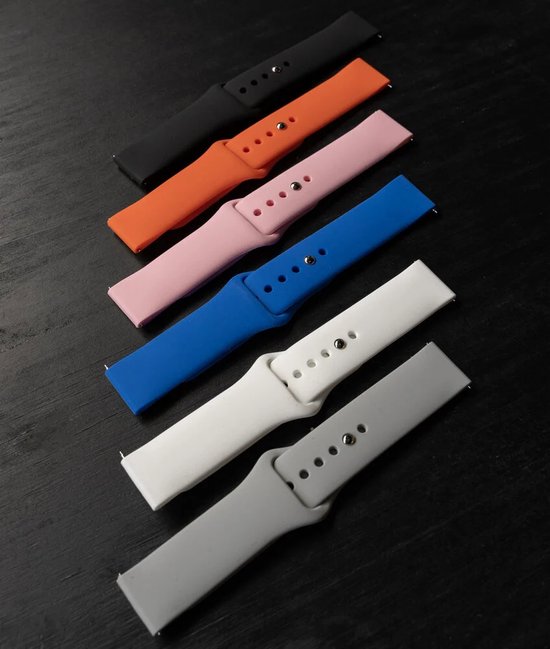 Strap it Siliconen sport bandje geschikt voor Xiaomi Amazfit GTS