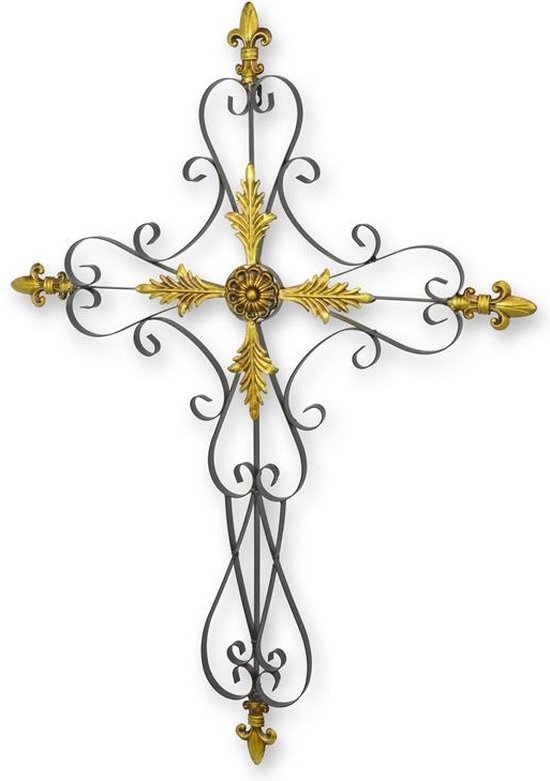wanddecoratie - kruis - religie - 94 cm hoog