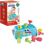 Baby Clementoni - Werkbank - Mini Activiteitentafel - Motoriek Speelgoed - Educatief Speelgoed 1 Jaar