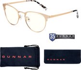 GUNNAR Gaming- en Computerbril - Apex, Gold Marble, Clear Tint - Blauw Licht Bril, Beeldschermbril, Blue Light Glasses, Leesbril, UV Filter