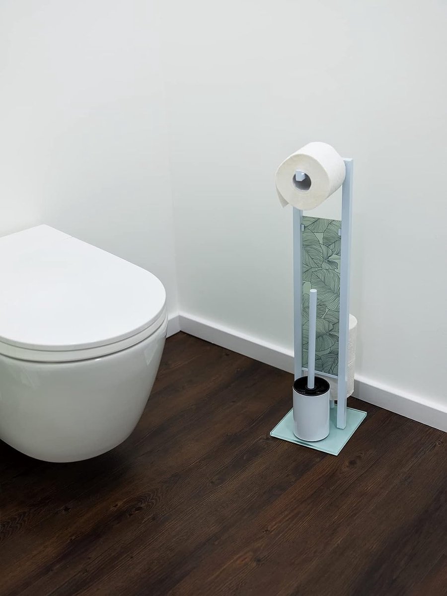 Nemo Spring Orla Toiletborstelgarnituur Vrijstaand 400 X 100 X 100 Mm Messing Verchroomd - 12271