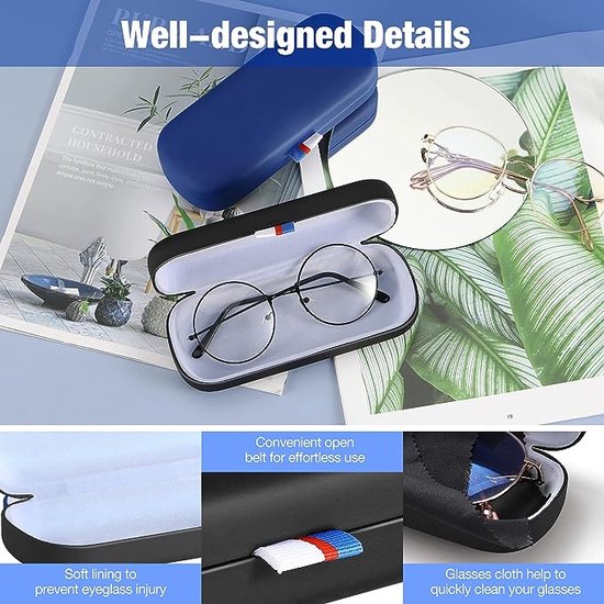 Étui à lunettes de voiture, boîte de rangement universelle pour