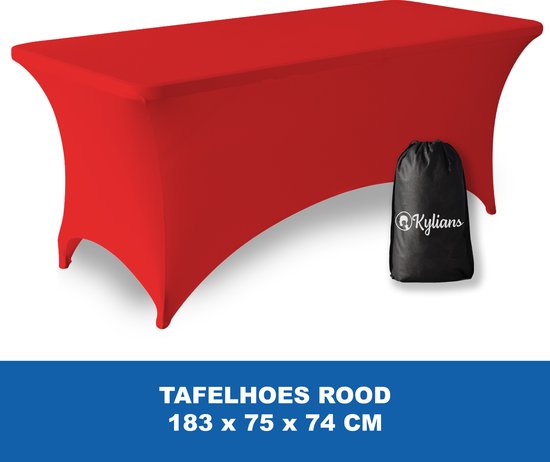 2 st Tafelhoezen stretch met rok 120x60,5x74 cm wit kopen? | .nl