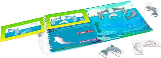 SmartGames - Flippin' Dolphins - magnetische puzzelspel - 48 onderwateravonturen - Dolfijnen - SmartGames