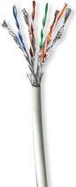 Bol.com Nedis Netwerk Kabel Rol - CAT7 - Solid - S/FTP - Koper - 50.0 m - Binnenshuis - Rond - LSZH - Grijs - Trekdoos aanbieding