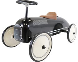 Bandits & Angels Metalen Loopauto Oldtimer Retro Zwart vanaf 1 Jaar voor Jongens en Meisjes - Loop Auto voor Kinderen Retro Black - voor Binnen en Buiten