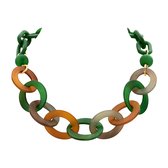 Les Cordes - KAFI - Collier - Meerkleurig - Groen - Hars - Juwelen - Sieraden - Dames