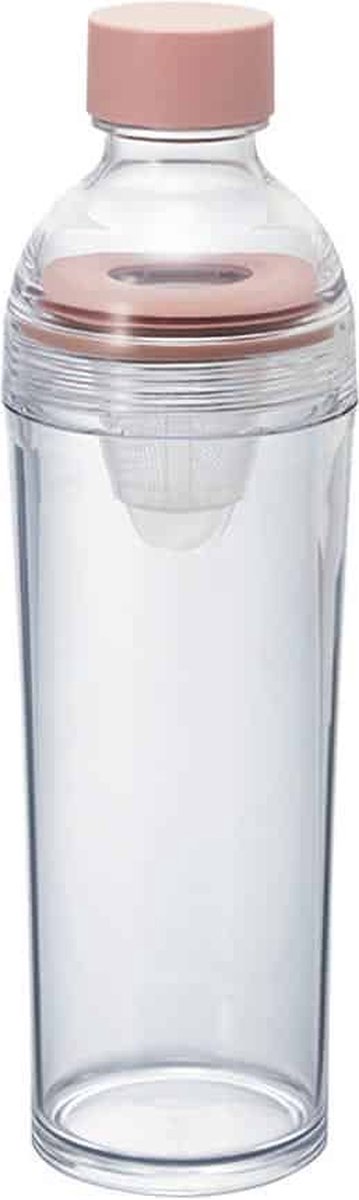 Hario cold brew fles on the go 400ml – licht roze