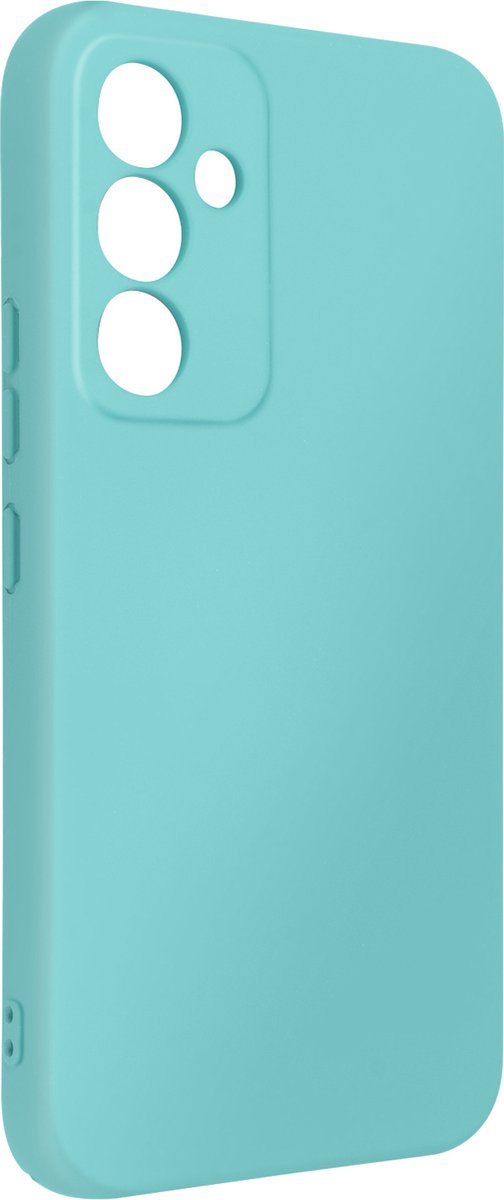 Geschikt voor Samsung Galaxy A34 5G siliconen hoesje semi-rigide Soft-touch Turquoise