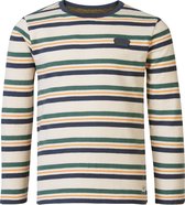 Noppies Kids Boys tee Winterville long sleeve stripe Jongens T-shirt - Asphalt - Maat 116