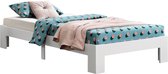 Houten Bed Aida - Grenen - Met Bedbodem - 120x200 cm - Wit - Snelle Montage