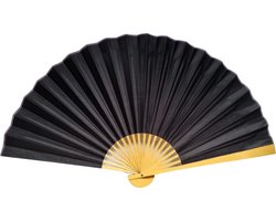 Beauty&Care® - Chinese Waaier zwart 100 cm - sauna en wellness - waaier voor opgietingen in de sauna - sauna cabine