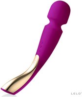 LELO SMART WAND 2 Large Masseur Stimulateur clitoridien portable vibrant pour le corps, Vibromasseur avec 10 modes de vibrations - Sex toýs femme clitoridien, Deep Rose
