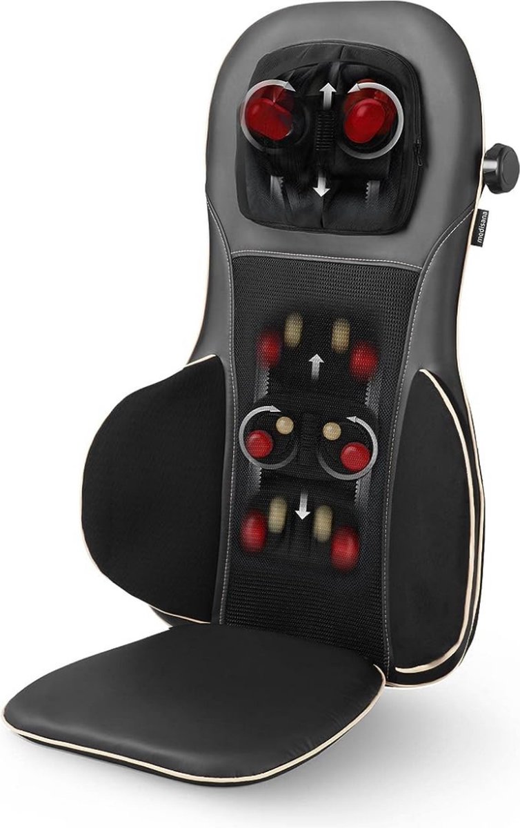 Bol.com Massage Stoel Shiatsu - Massage Kussen Nek en Rug Infrarood Hitte Element - Massagestoel Inklapbaar Met Afstandsbedienin... aanbieding