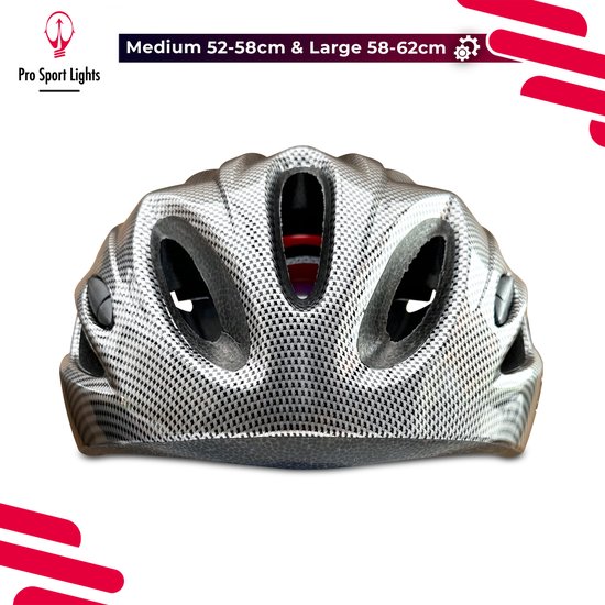 Fietshelm Heren/Dames - Carbon Look - Allround - 52 tot 58cm — afbeelding 5