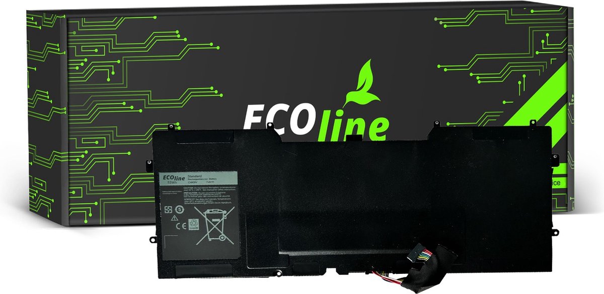EcoLine - Y9N00 Batterij Geschikt voor de Dell XPS 13 9333 L321X L322X XPS 12 9Q23 9Q33 L221X / 7.4V 6300mAh.