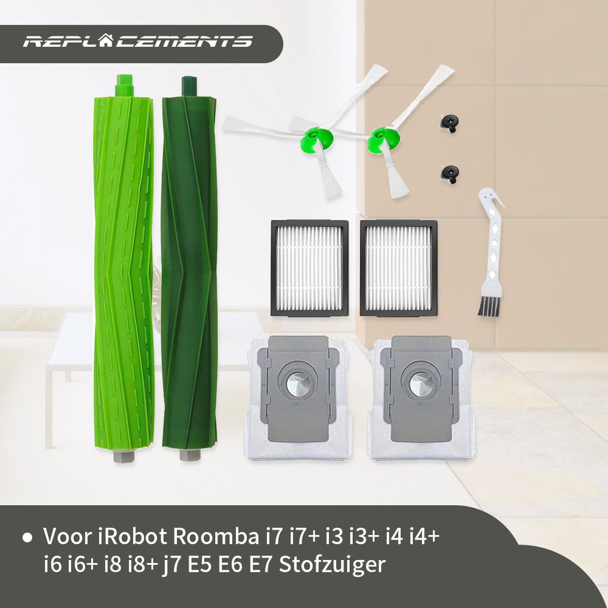 Pièces de Rechange pour iRobot Roomba E5 E6 i7 i7+ i3 i3+ i4 i4+