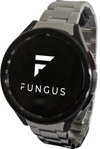Fungus - Smartwatch bandje - Geschikt voor Samsung Galaxy Watch 6, Watch 5 (Pro), Watch 4 - Horloge - Metaal - Eenvoudig op maat - Zilver