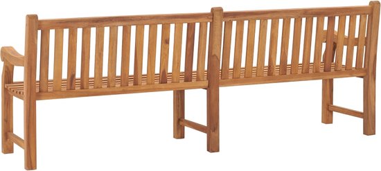 The Living Store Banc de jardin - Bois de teck - 228 x 69 x 92 cm - Mobilier de jardin romantique - Résistant à l'eau