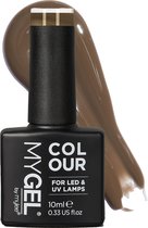 Mylee Gel Nagellak 10ml [Choco-Latte] UV/LED Gellak Nail Art Manicure Pedicure, Professioneel & Thuisgebruik [Autumn/Winter 2022] - Langdurig en gemakkelijk aan te brengen