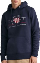 Gant - Hoodie Archive Shield Navy - Heren - Maat L - Regular-fit