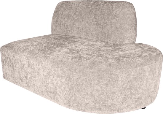 PTMD Lujo sofa white 9852 fiore fabric right ottoman