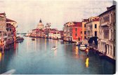 Schilderijkoning - Canvas Schilderij Uitzicht Op Venetië - 120 x 80 cm