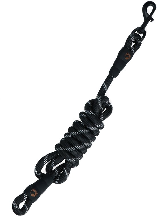 Excellent Longe pour Horse Reflective noir 2m