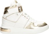 Guess Corten Dames Sneakers Hoog - White Platino - Maat 37