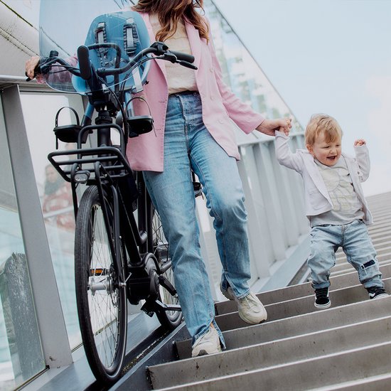Urban Iki Fietsstoeltje Voor - Fuji Blue/Bincho Black van Urban Iki — afbeelding 3