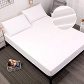 Drap-housse imperméable, linge de lit, blanc, 140 x 200 cm