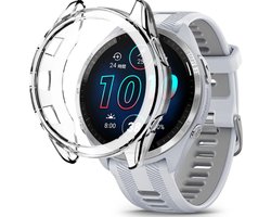 Strap-it TPU bescherm hoesje - zachte case geschikt voor Garmin Forerunner 265s - transparant