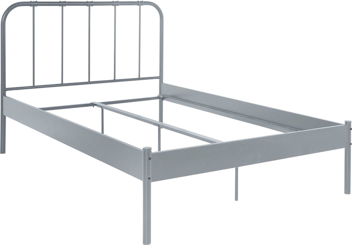 Notio Living Aaron-Bed - Grijs Metaal - 140x200