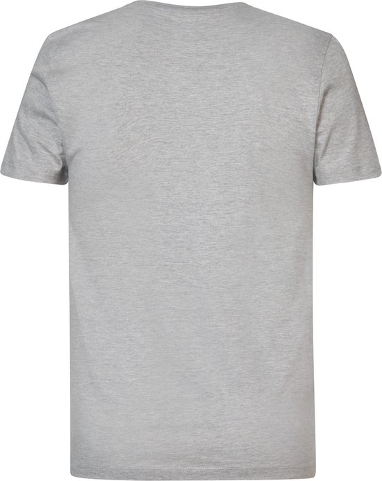 Grijs T-shirt met korte mouwen, achterkant.