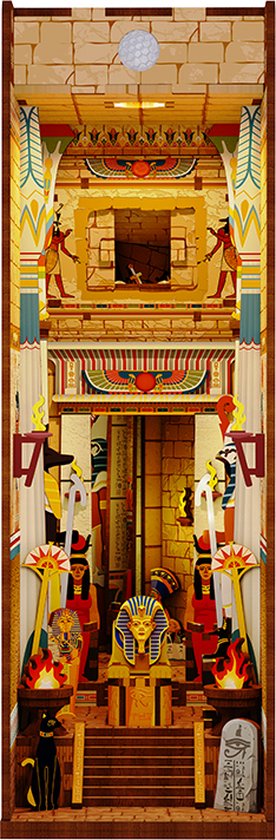 3D-puzzel 'Adventure in Egypt' met gedetailleerde Egyptische tempels en figuren.